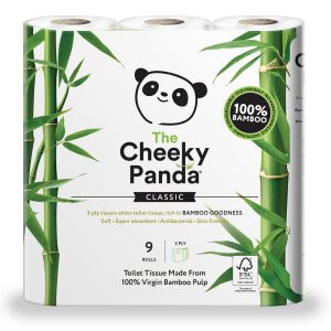 Cheeky Panda Bamboo Toilet Paper 9 Pack