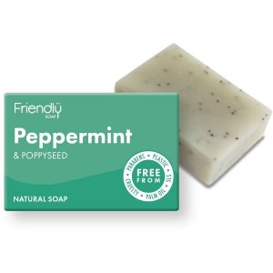 Friendly Soap Peppermint and Poppy Seed 95g