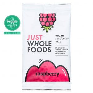 Just Wholefoods Vegetarian Raspberry Jelly Crystals 85g