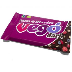 Vego Dark Choc Nuts and Berries Bar 85g
