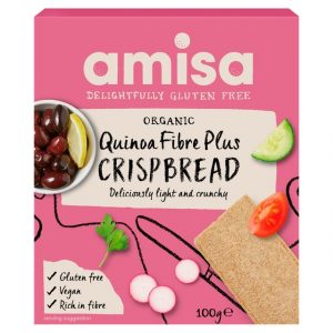 Amisa Quinoa Fibre Plus Crispbread 100g