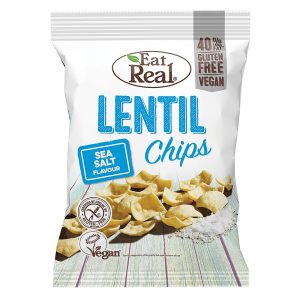 Eat Real Lentil Chips Sea Salt 40g