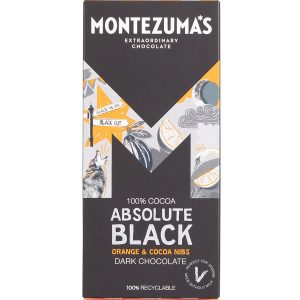 Montezumas Absolute Black with Orange 100g