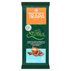 Trapa Milk Chocolate with Stevia 75g