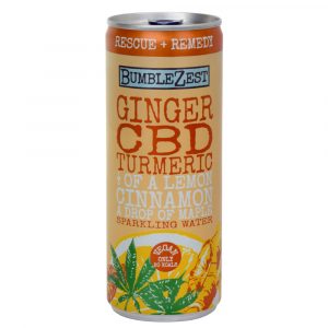 Bumblezest Sparkling Ginger CBD Turmeric 250ml