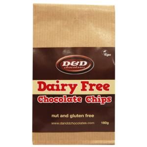 D and D Dairy Free Chocolate Chips 160g