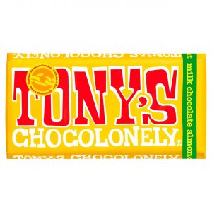 Tonys Chocolonely Milk Choc Almond Honey Nougat 180g